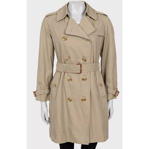 Burberry Jackets & Blazers - Burberry Vintage Beige Double-Breasted Trench Coat - S